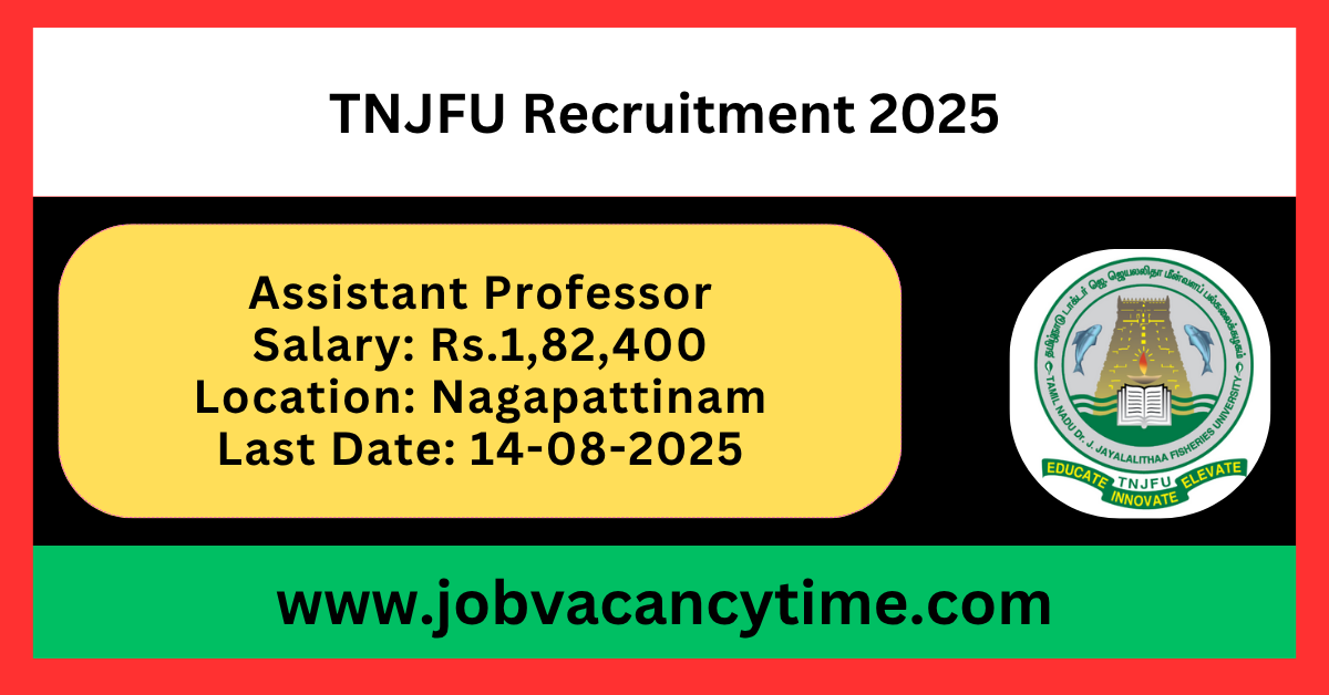 TNJFU Recruitment 2025.